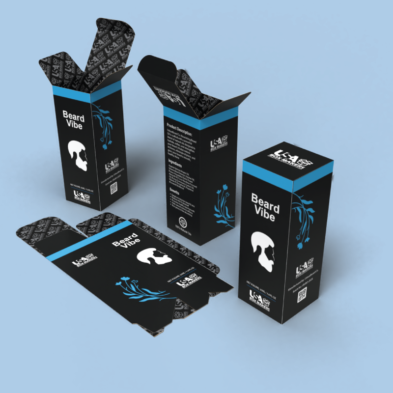Premium Beard Oil Packaging Boxes