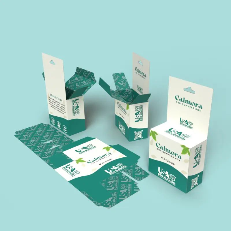 Custom CBD Gummies Boxes